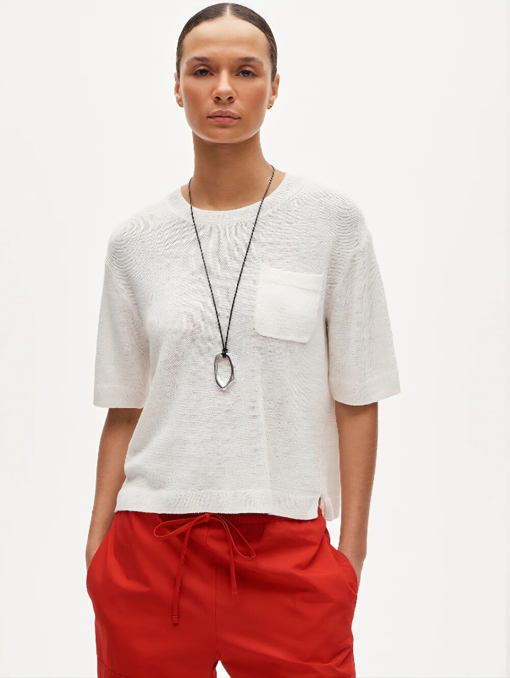 J.Crew Women's Relaxed pocket sweater-tee Lake shore Pale Green Sz L $98